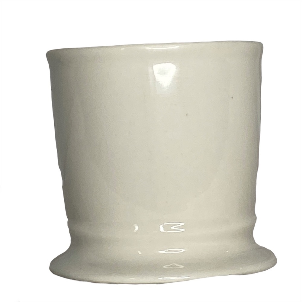 Anthropologie R Initial Monogram mug ceramic shaving coffee tea cream + black - Picture 4 of 8